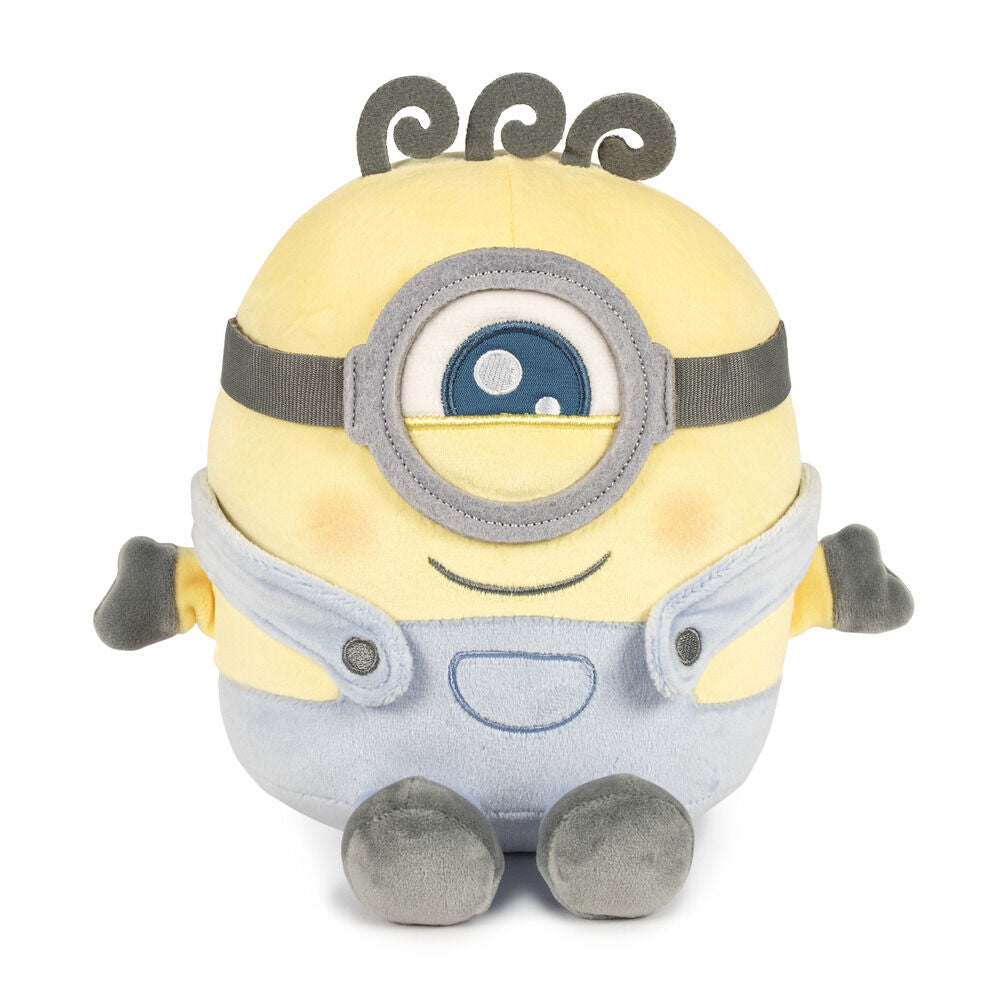 Peluche Carl de Minions de 23 cm con gafas y uniforme azul
