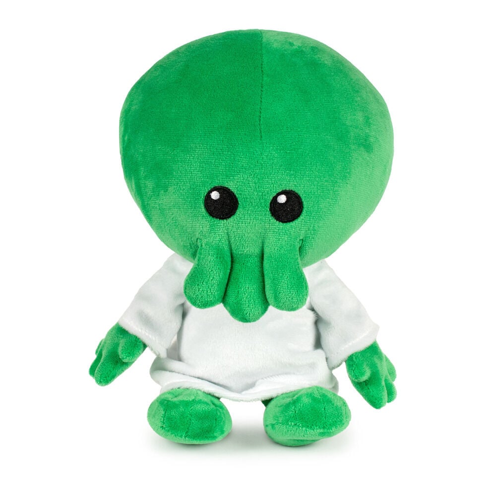 Peluche monstruo verde de Minions & Monsters con camiseta blanca