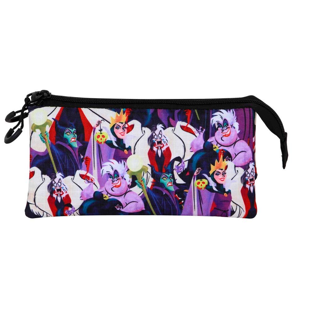 Portatodo triple Disney Villanas con estampado de personajes - 3