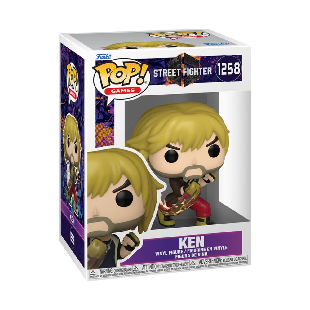 Figura Funko POP! de Ken de Street Fighter con efecto de fuego - 2