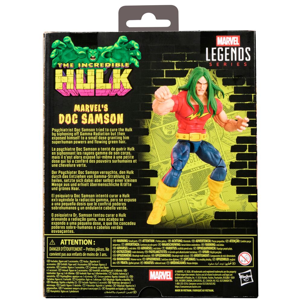 Figura Marvel Legends de Doc Samson de 15 cm con tres piezas - 10