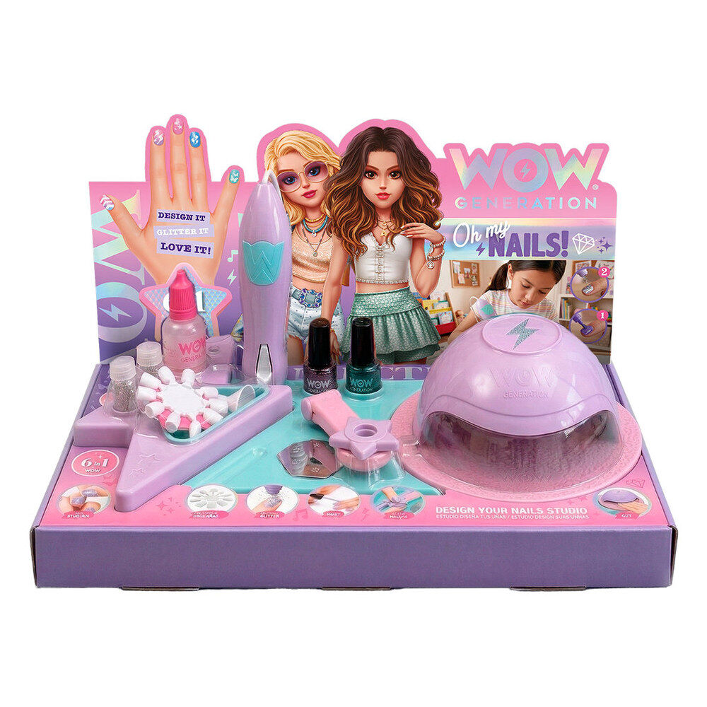 Estudio de manicura Oh My Nails! Wow Generation en rosa y morado