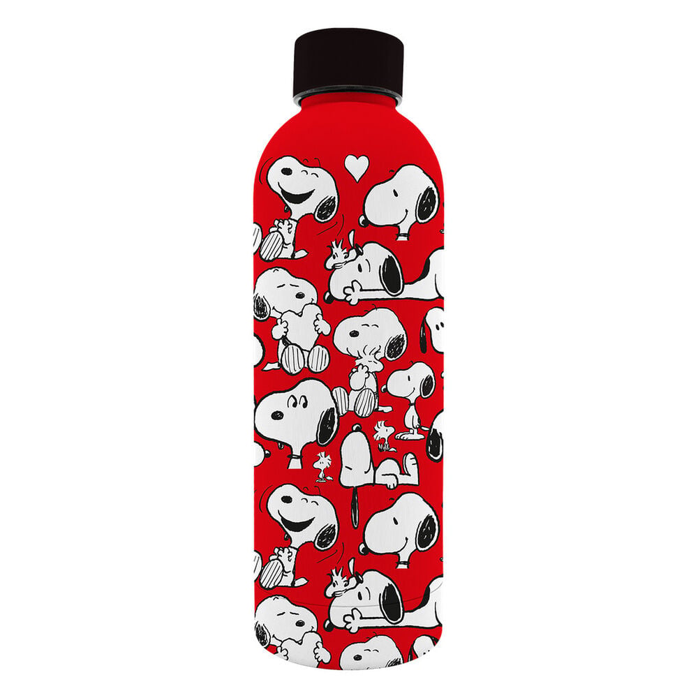 Botella roja de acero inoxidable Snoopy Peanuts de 800 ml