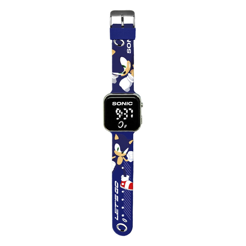 Reloj LED digital Sonic the Hedgehog con correa azul - 2