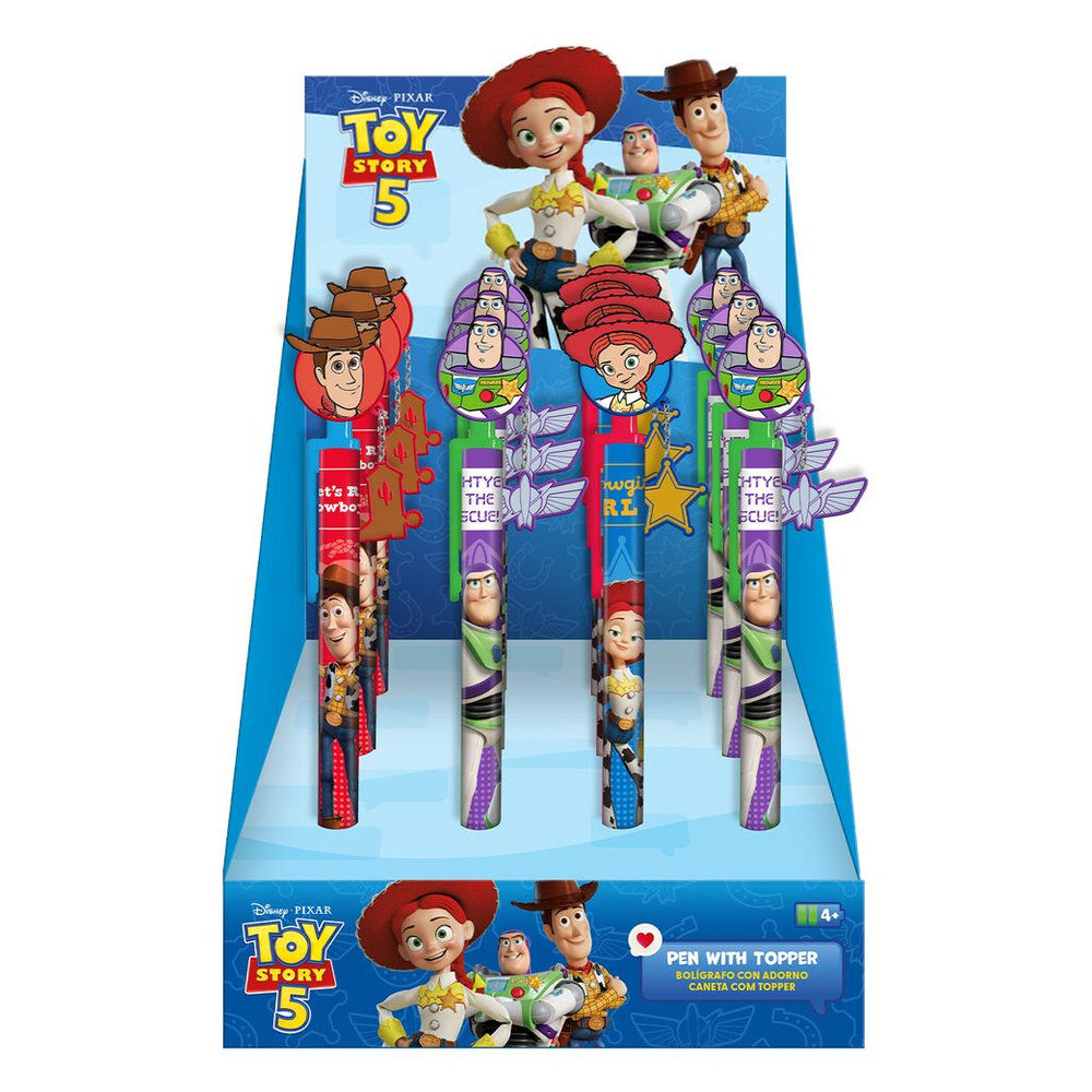 Bolígrafos Toy Story con topper y charm de Woody, Buzz Lightyear y Jessie - 3
