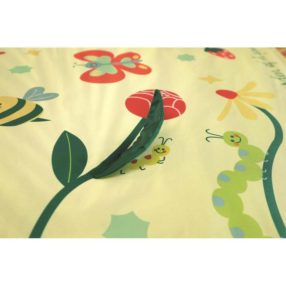Gimnasio para bebé Clementoni Happy Garden con alfombra y juguetes colgantes - 5