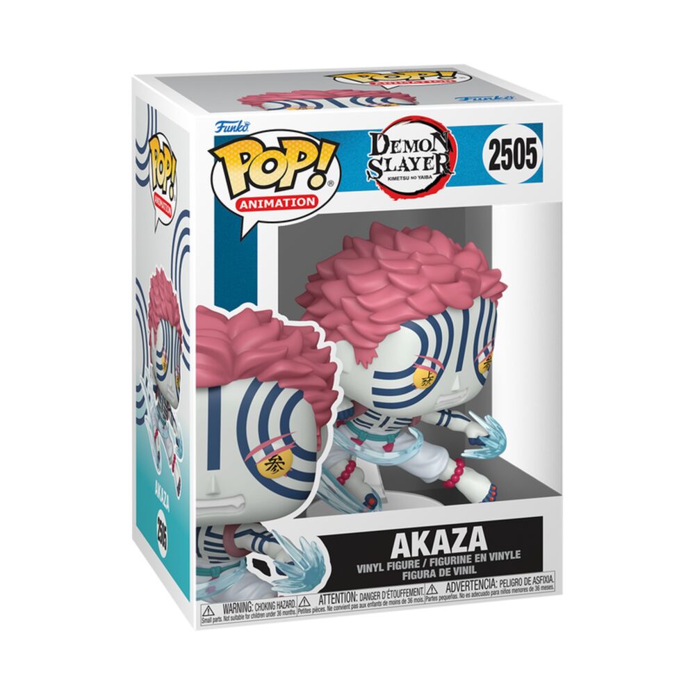 Figura Funko POP! de Akaza de Demon Slayer con efectos azules - 2