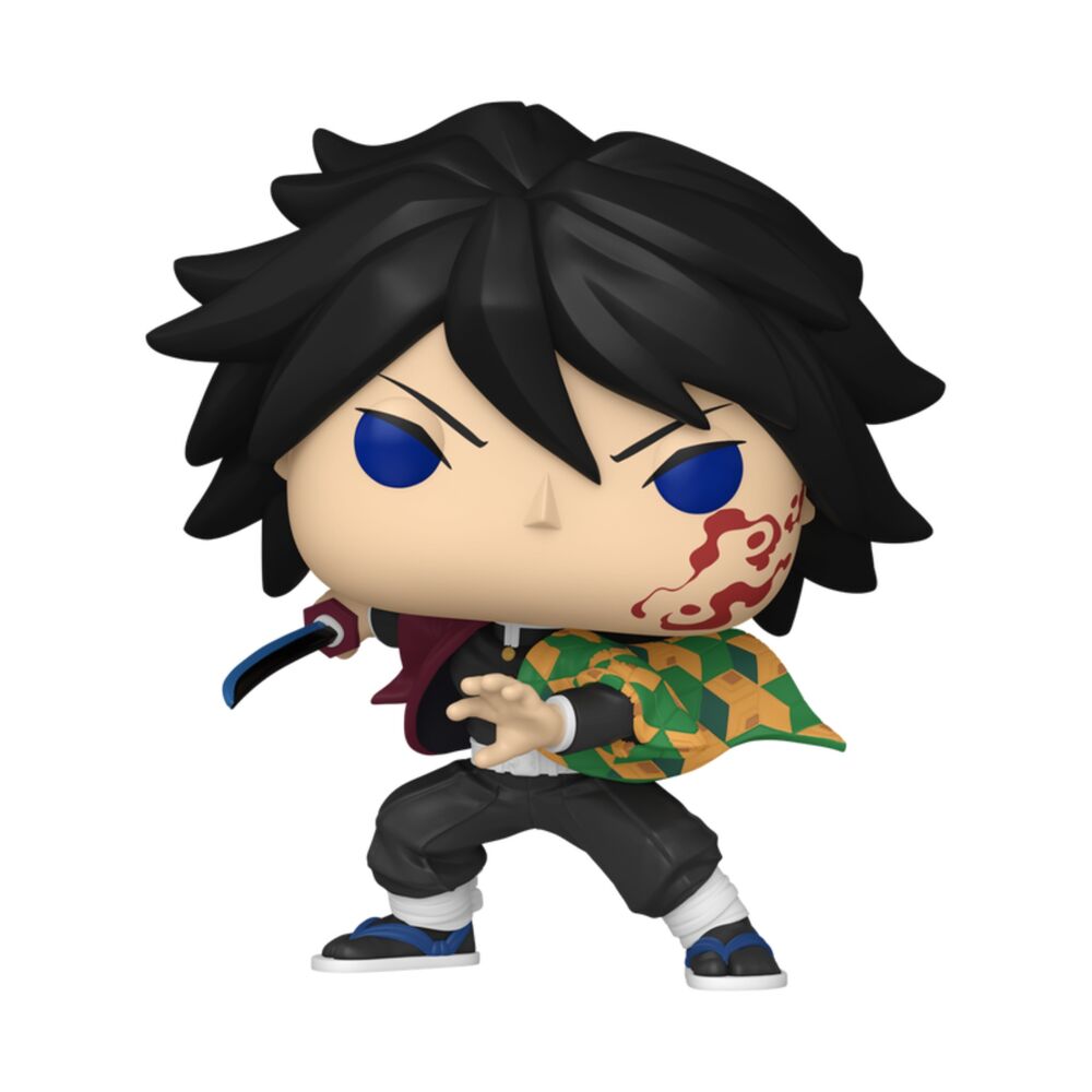 Figura Funko POP! de Giyu Tomioka de Demon Slayer en su caja - 2