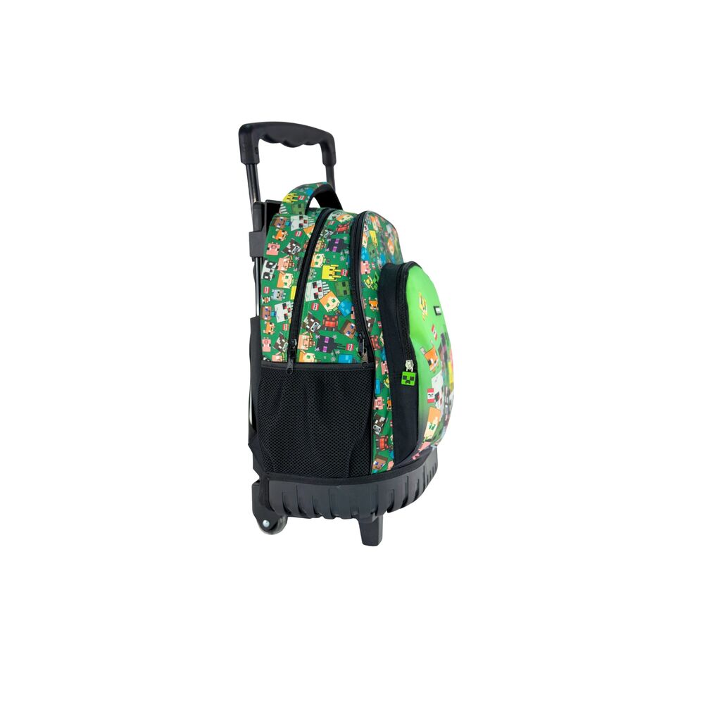Trolley escolar MANENTI con estampado de personajes de Minecraft - 2