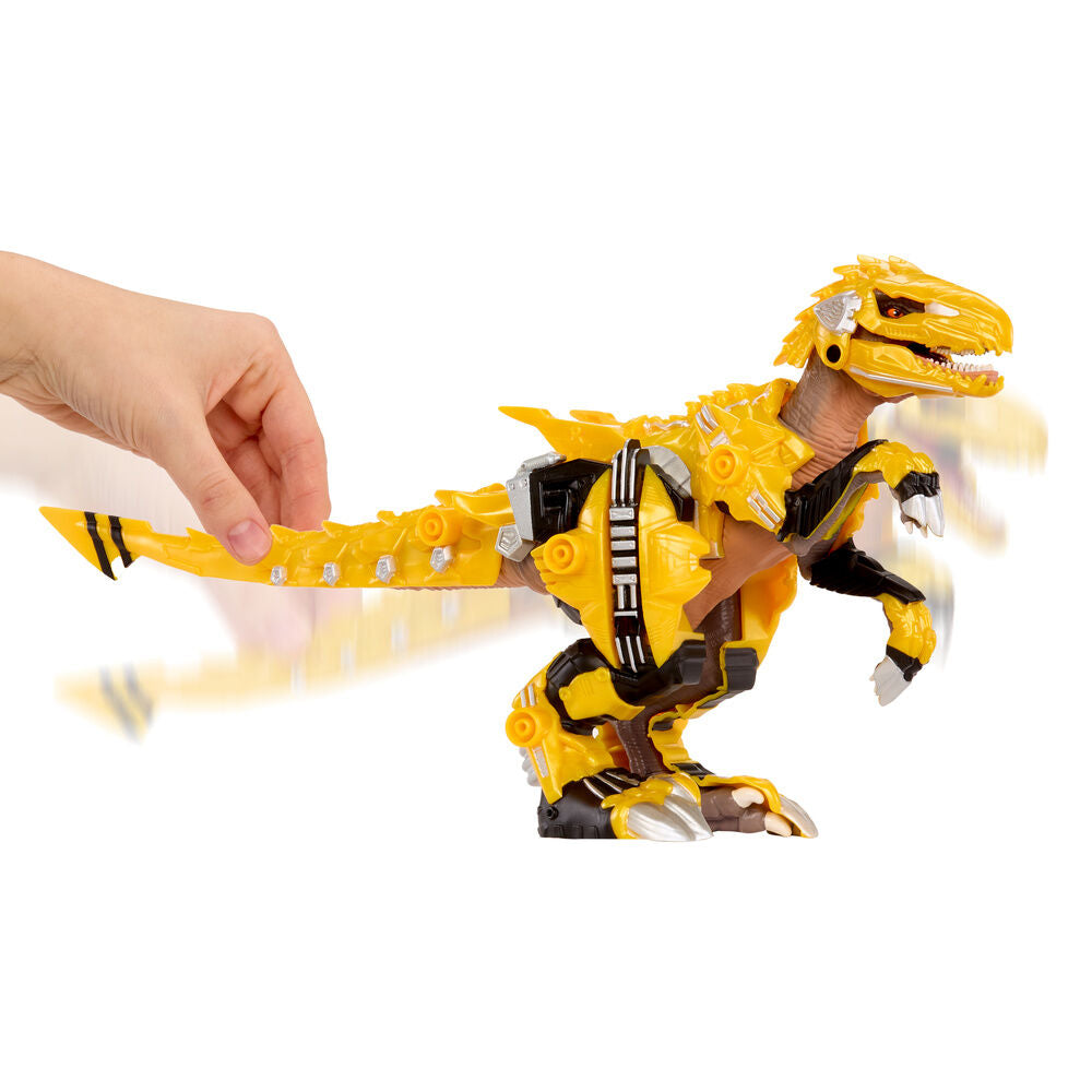 Figura Armorsaurus Blaze Yellow Raptor con armadura amarilla - 5