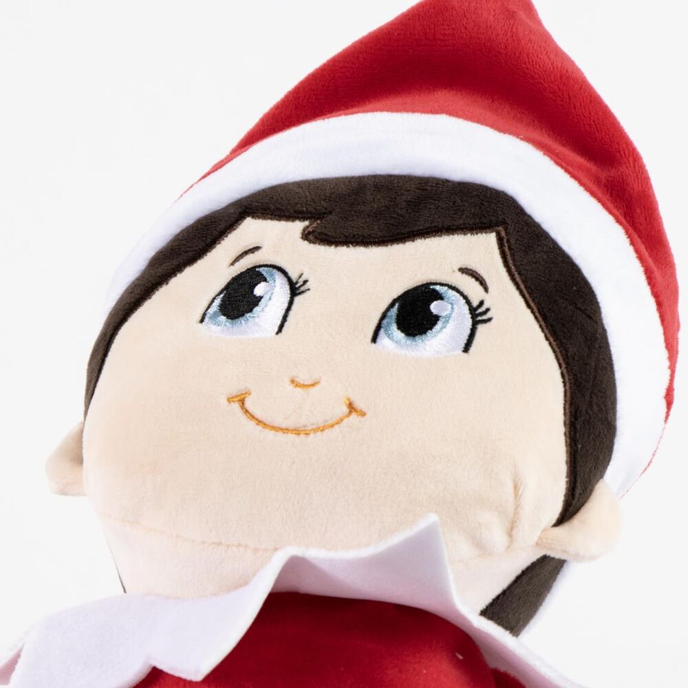 Mochila de peluche The Elf on the Shelf con elfo rojo y blanco - 3