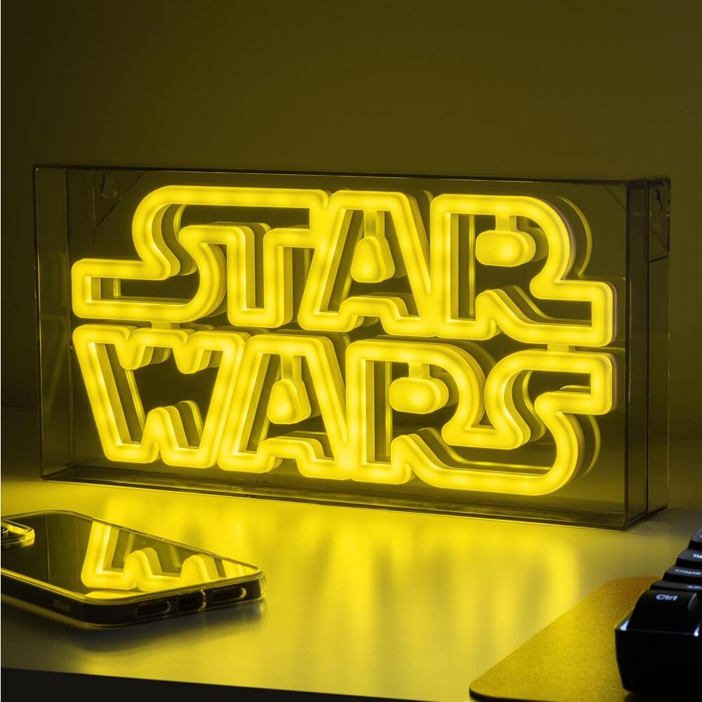 Lámpara LED de neón Star Wars con logotipo amarillo - 4