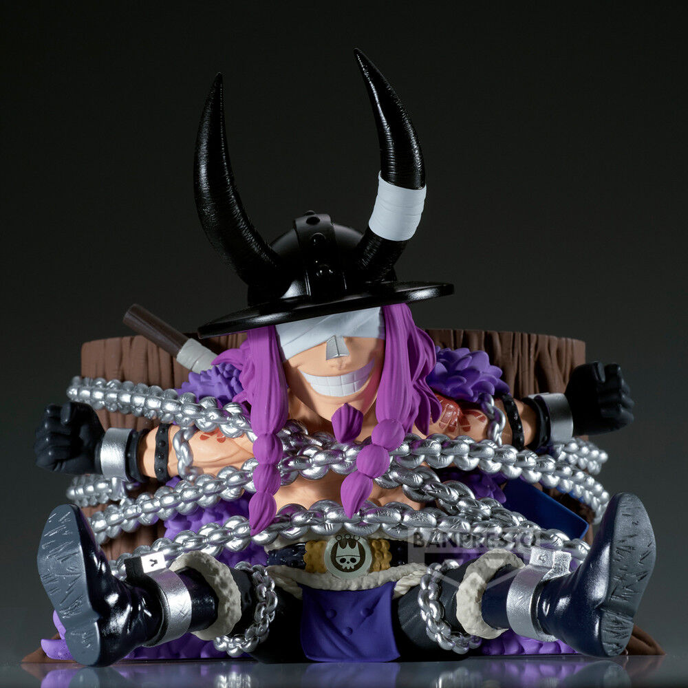 Figura de Loki de One Piece con sombrero de cuernos y cadenas plateadas - 5