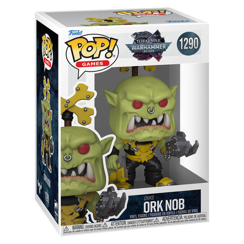 Figura Funko POP! Warhammer Ork Nob con armadura amarilla y negra - 2