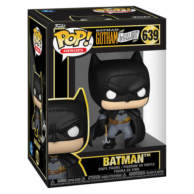 Figura Funko POP de Batman Gotham By Gaslight con capa negra y gancho - 2