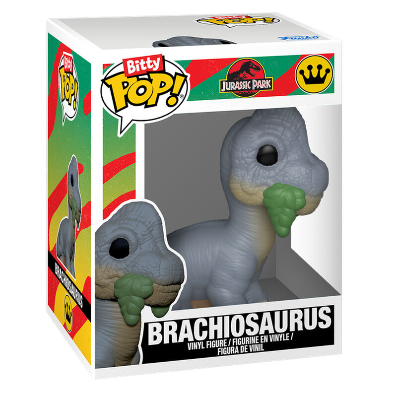 Blíster Funko Bitty POP! con figuras de Velociraptor y Brachiosaurus de Jurassic Park - 3