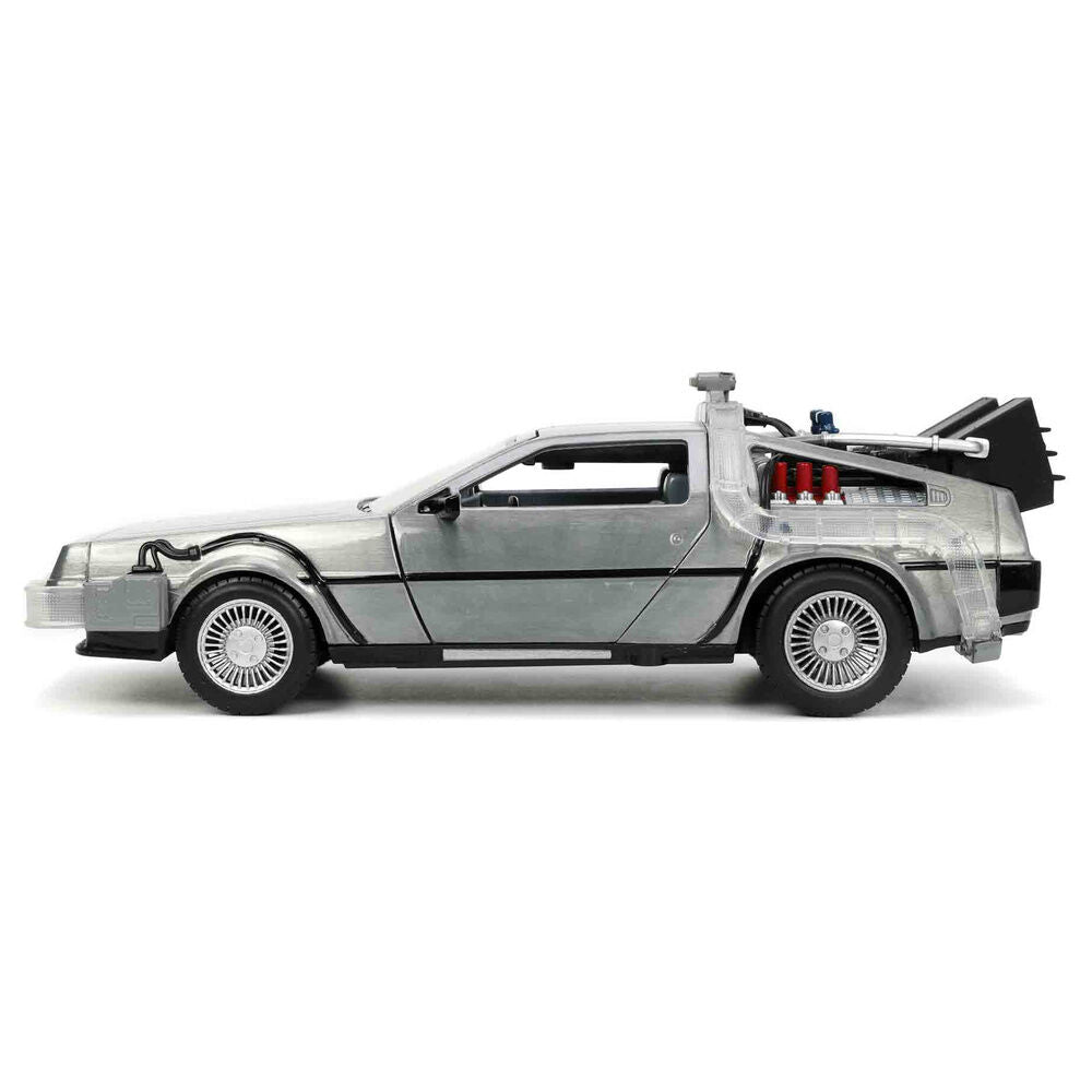 Coche DeLorean gris de Regreso al Futuro de Jada Toys - 4