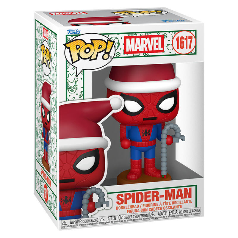 Figura Funko POP! Marvel Spider-Man con gorro de Papá Noel y brazo mecánico - 2