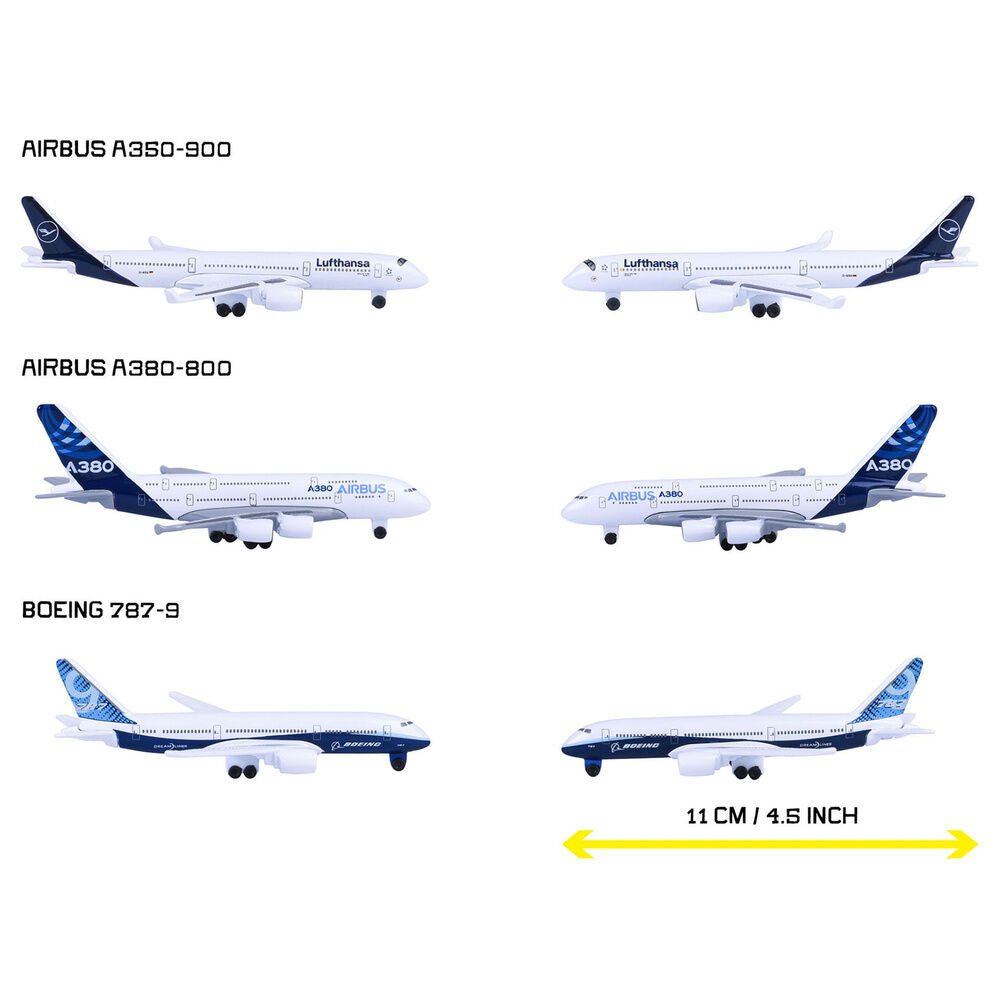 Avión de pasajeros Majorette Airbus A350-900 en blíster - 4
