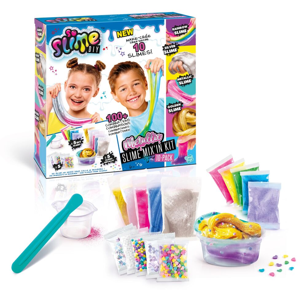 Set CANAL TOYS de 10 botes de slime DIY - 2