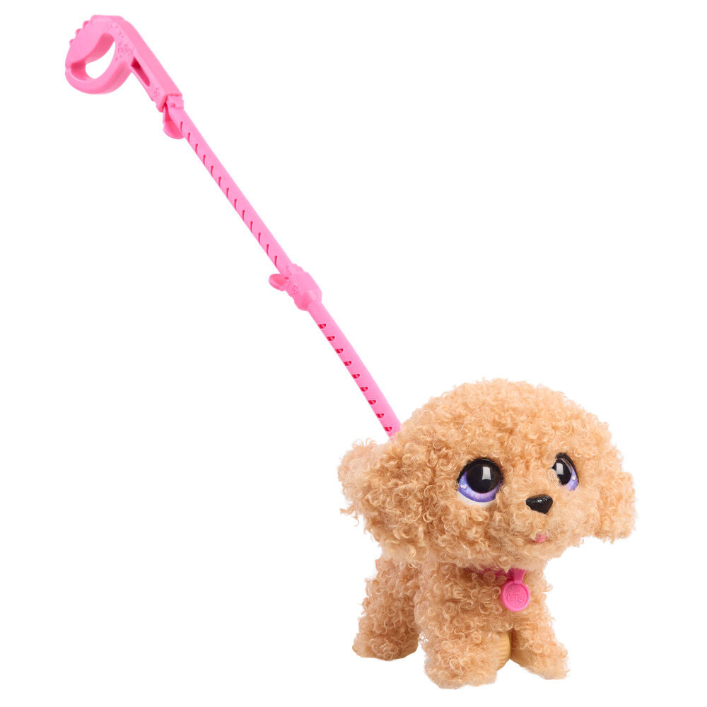 Peluche interactivo Poodle Walk-a-Lots FurReal de pelo rizado marrón claro - 2