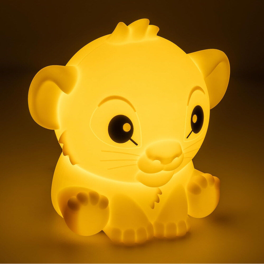 Lámpara de silicona recargable con forma de Simba de El Rey León - 5