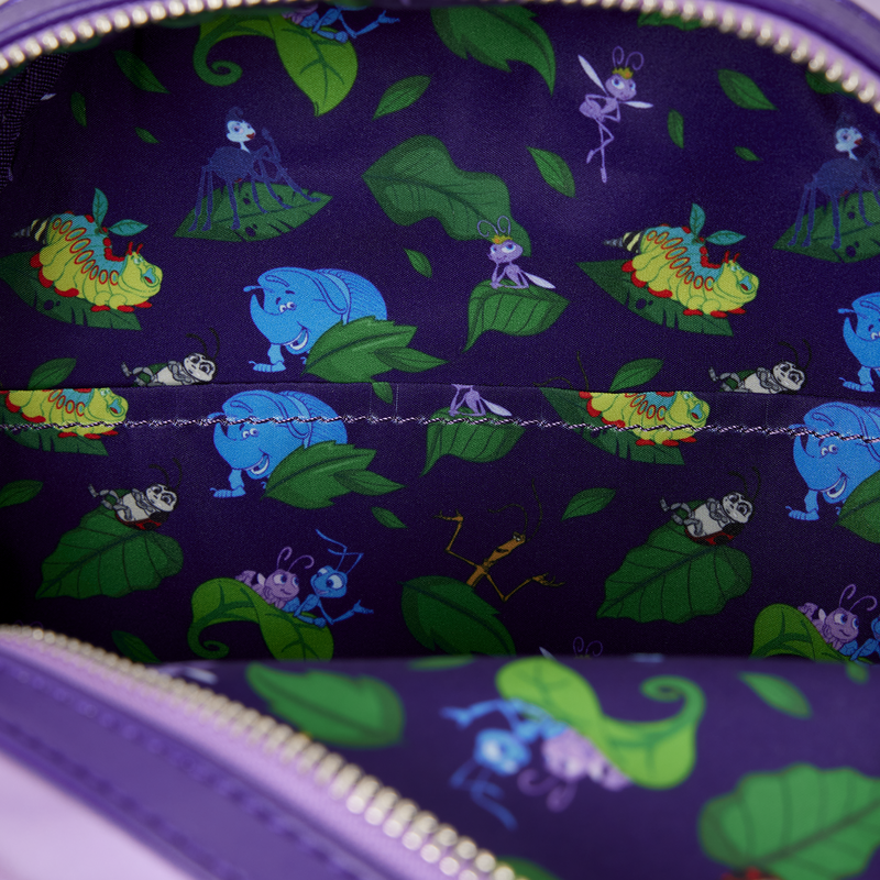 Mochila morada de Princess Atta de Bichos con diadema a juego - 8