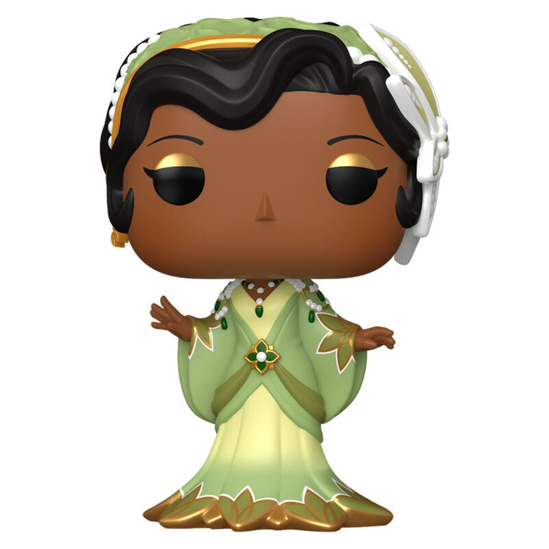 Figura Funko POP! de Tiana con vestido verde en su caja - 2