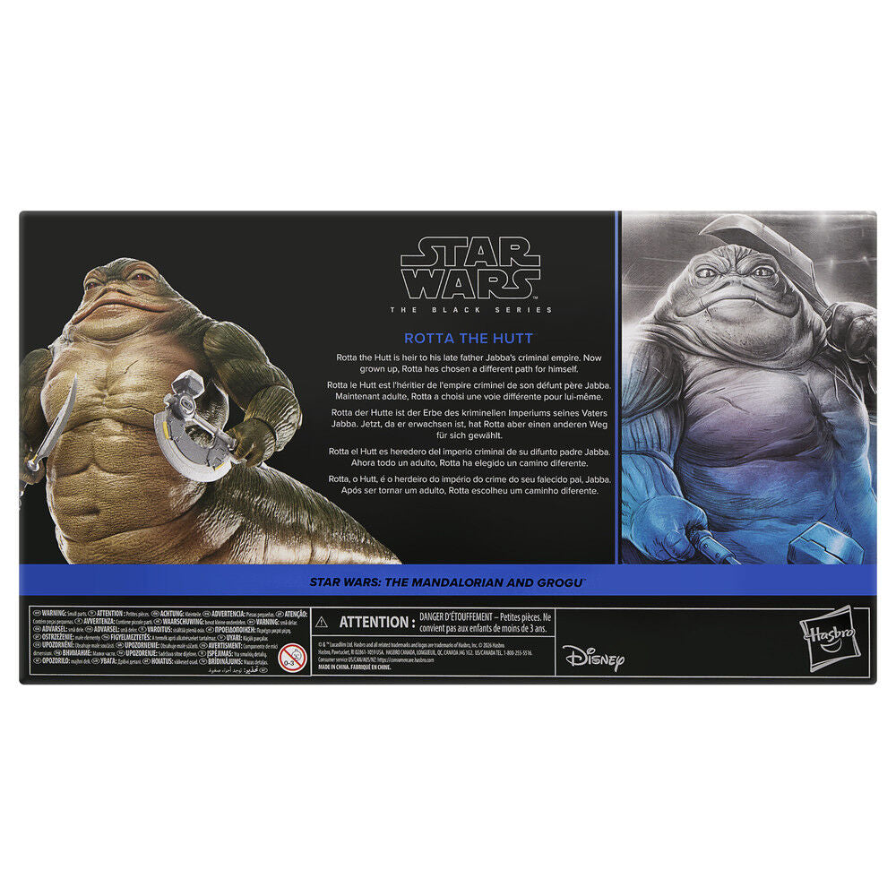 Figura articulada Rotta the Hutt de Star Wars The Black Series con accesorios - 12