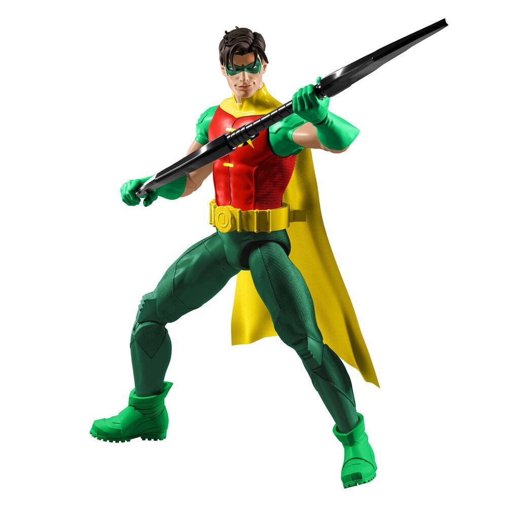 Figura articulada de Robin DC Comics de 15 cm con capa amarilla - 4