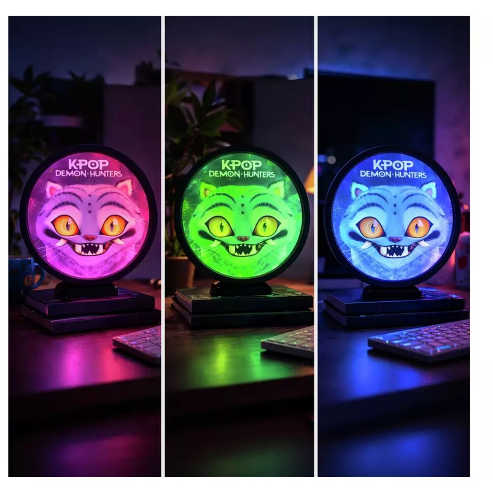 Lámpara LED Derpy de KPOP Demon Hunters con diseño de gato - 3