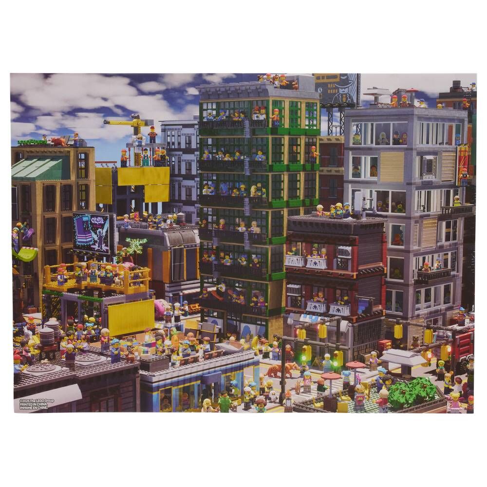 Puzzle LEGO City Find the Figure de 1000 piezas con escena urbana - 3