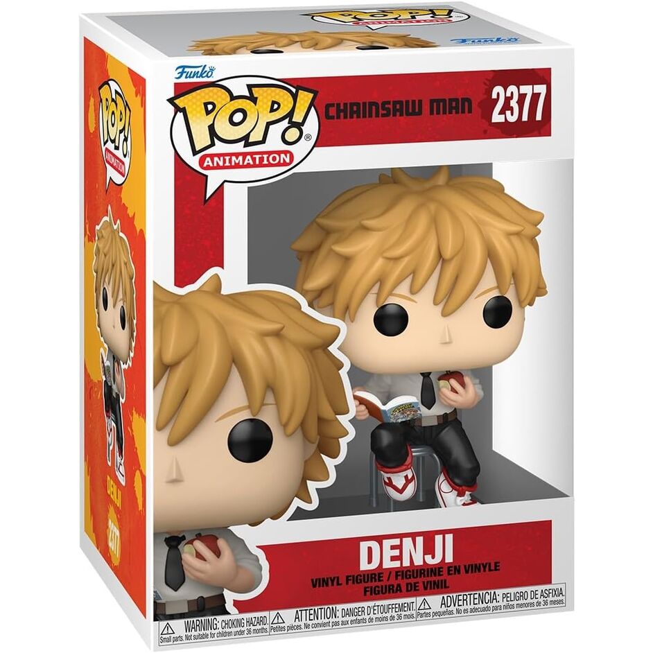 Figura FUNKO POP! de Denji sentado con un cómic - 2