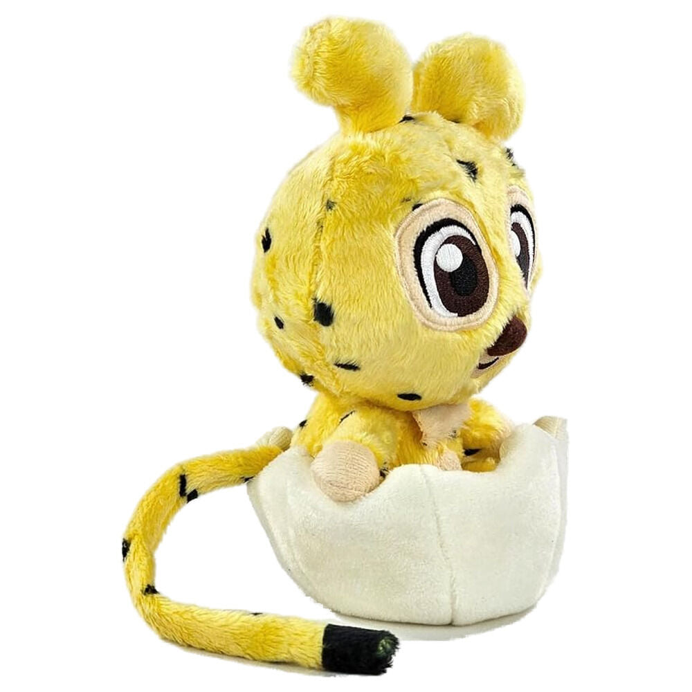 Peluche amarillo de Marsupilami con manchas negras y cola larga - 2