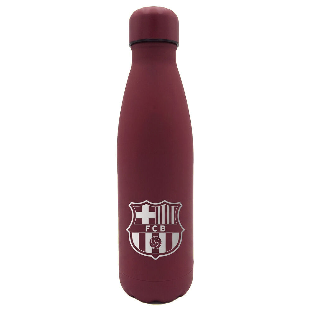 Botella granate de 500 ml con escudo del FC Barcelona