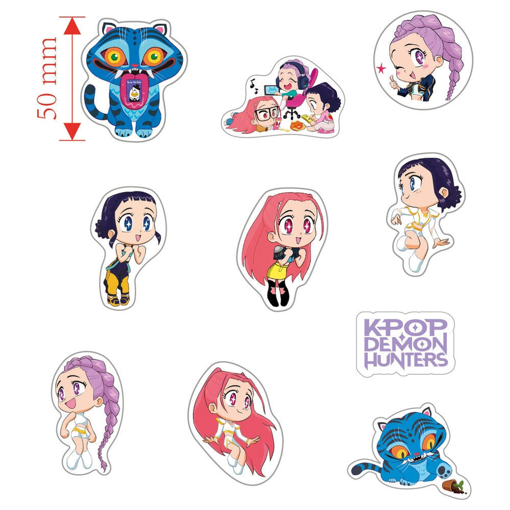 Set de 10 gomas Chibi KPop Demon Hunters SAFTA - 2