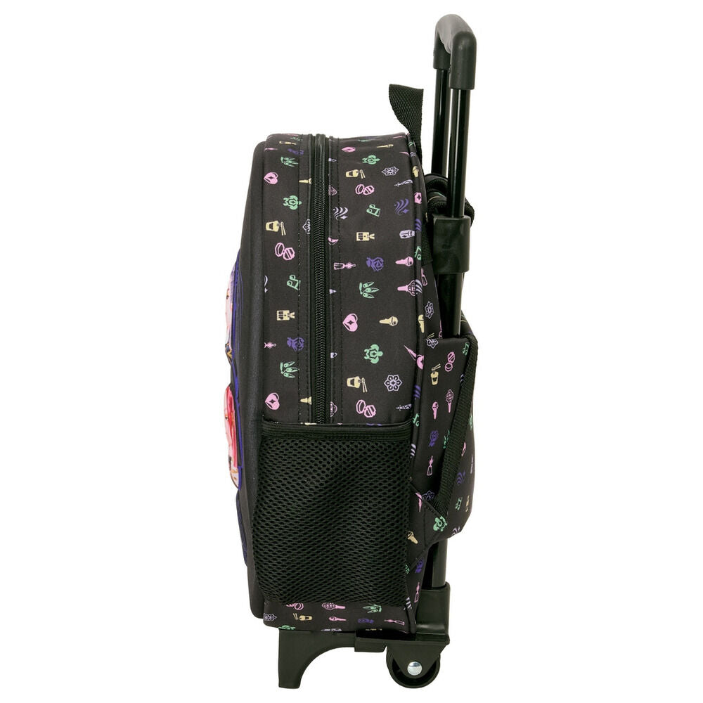 Trolley negro Kpop Demon Hunters con diseño 3D de Huntrix - 3