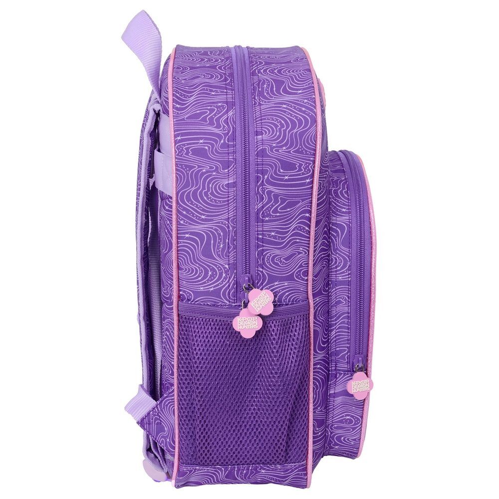 Mochila morada SAFTA de KPop Demon Hunters con estampado HUNTRIX - 3