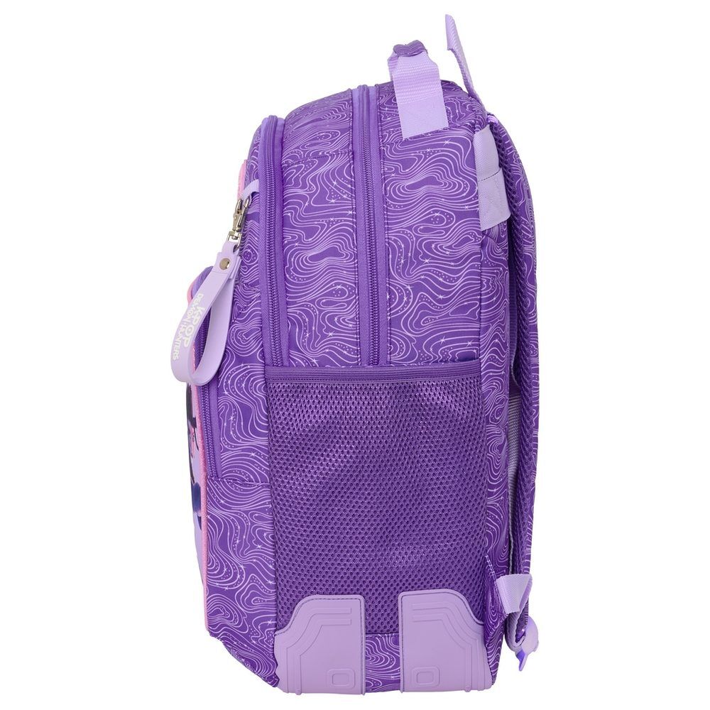 Mochila morada SAFTA Kpop Demon Hunters con personajes HUNTR/X - 3