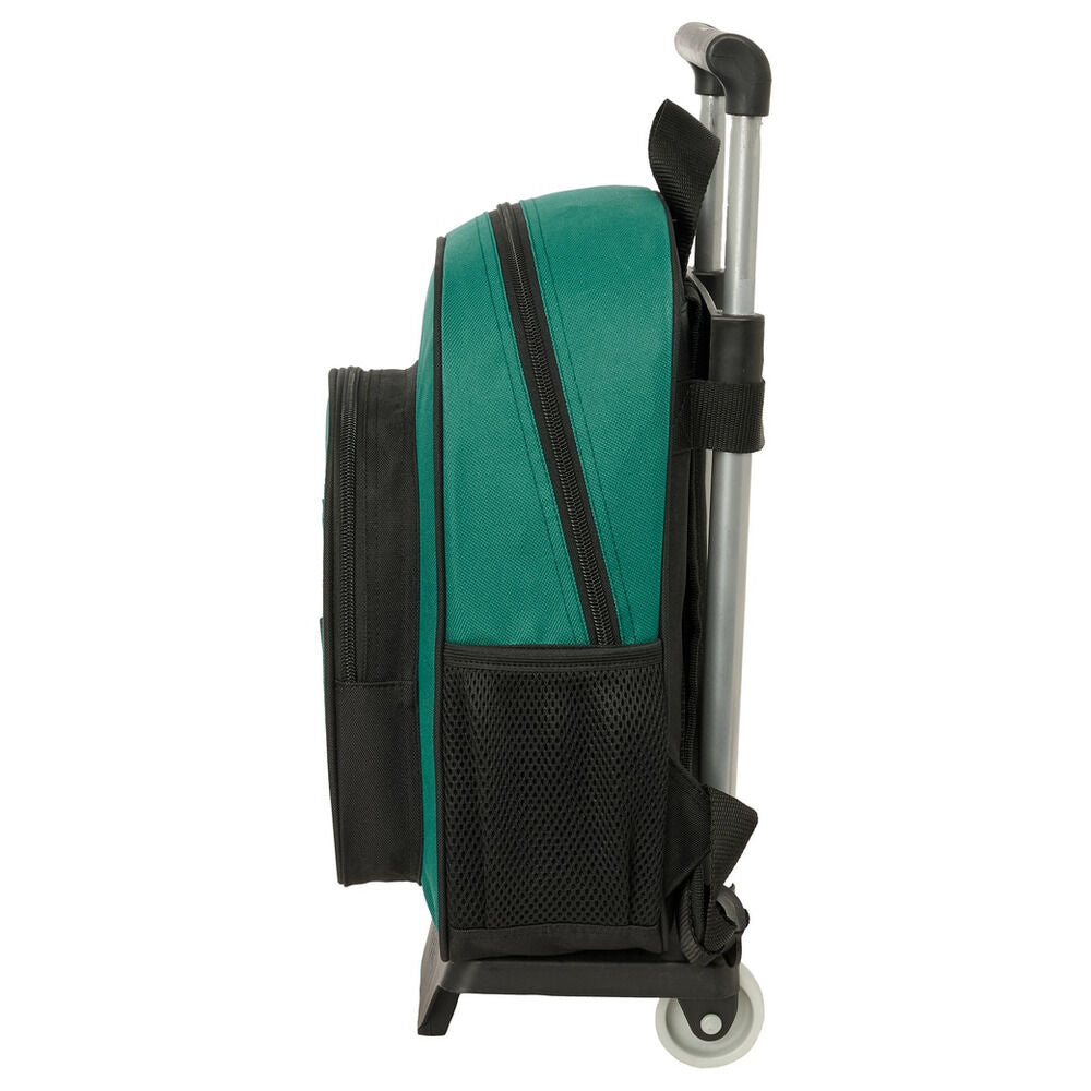 Trolley mochila Real Madrid SAFTA verde y negro de 34 cm - 3