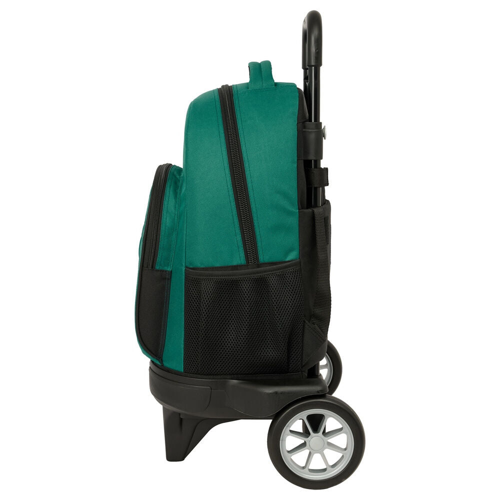 Trolley mochila SAFTA Real Madrid verde y negro con carro - 3