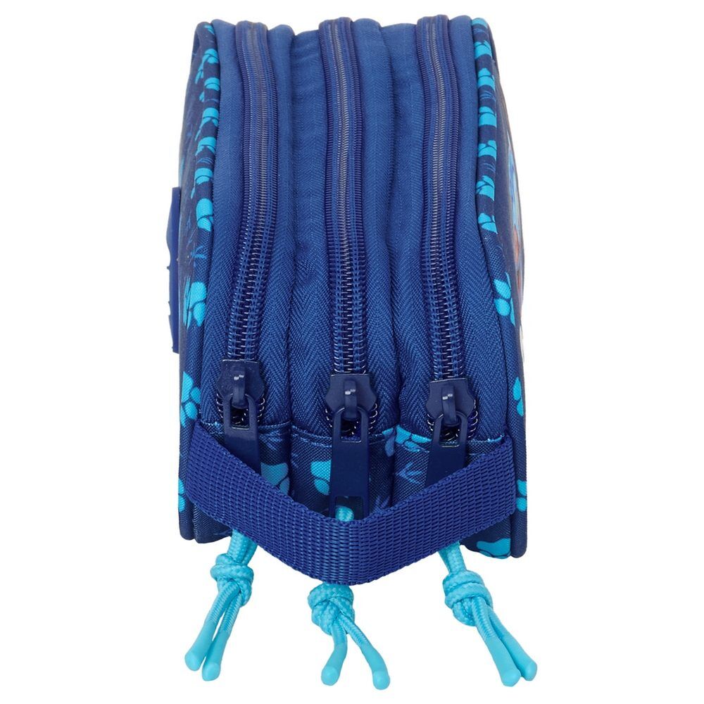 Portatodo triple azul SAFTA Derpy con tres cremalleras - 3