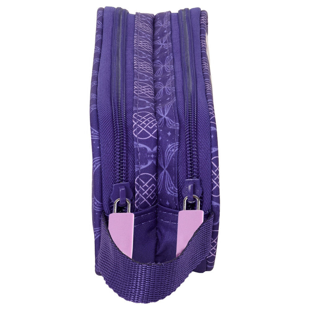 Portatodo doble morado HUNTR/X de KPop Demon Hunters con asa lateral - 3