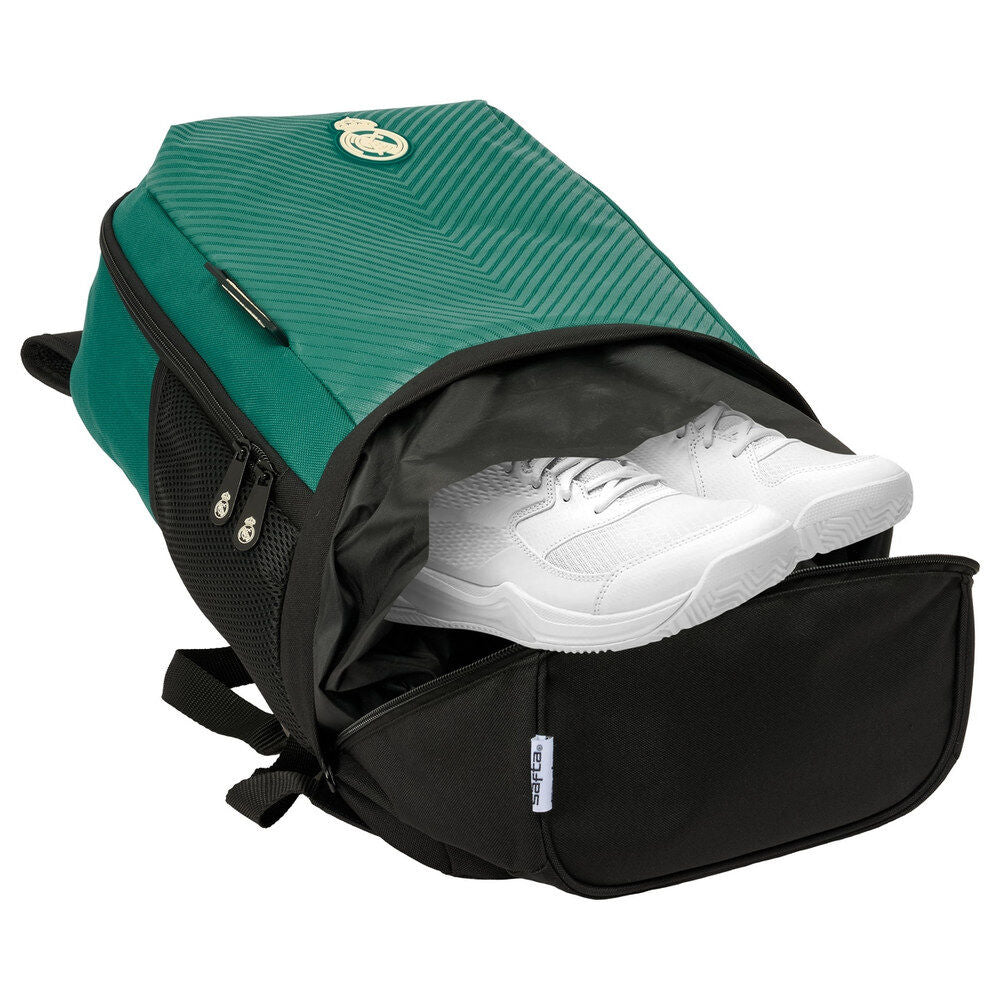 Mochila zapatillero Real Madrid SAFTA verde y negra - 4