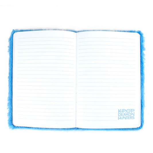 Cuaderno A5 azul de peluche con la cara de Derpy de KPop Demon Hunters - 2