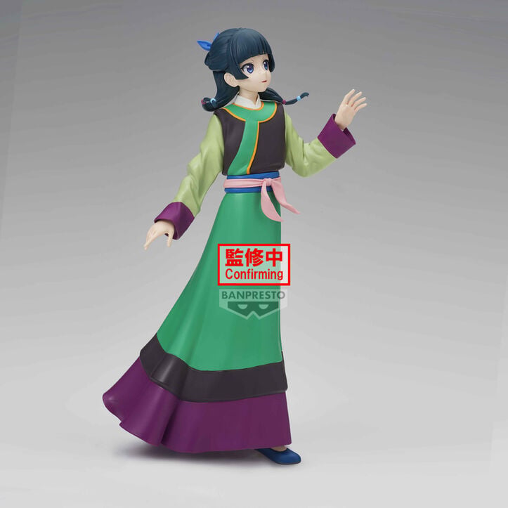 Figura de Maomao de The Apothecary Diaries con vestido verde y morado - 3