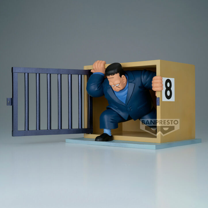 Figura Banpresto de Android 8 en una celda con puerta de barrotes abierta - 3
