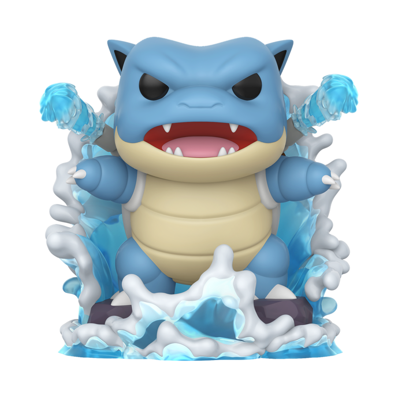 Figura Funko POP! de Blastoise Pokémon con efectos de agua en caja - 2