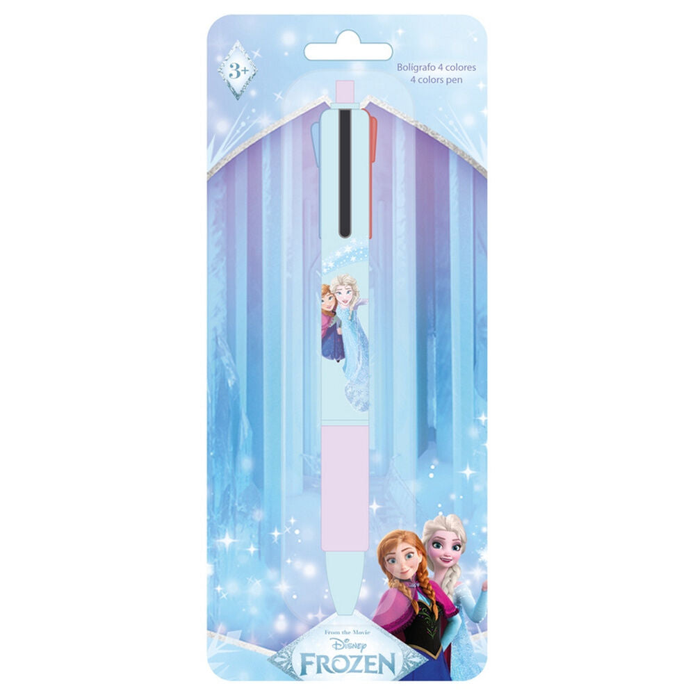 Bolígrafo de 4 colores Frozen Disney con Elsa y Anna en blister