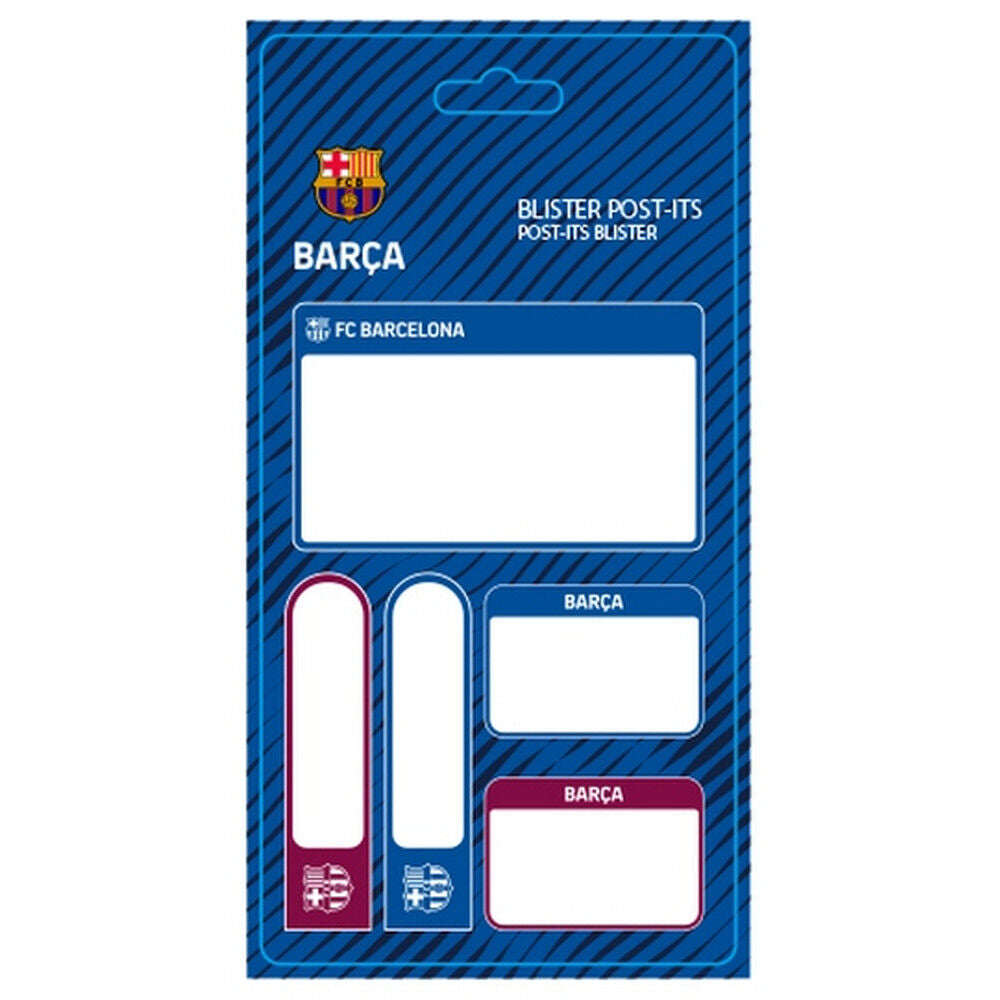Blíster de Post-it F.C. Barcelona SAFTA con cinco tamaños